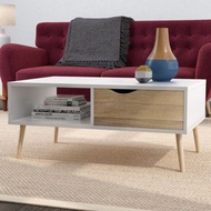 B182 Minimalist Retro Coffee Table 90Cm