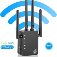 WiFi Range Extender Repeater  WiFi Signal Booster,2.4&amp;5GHz WiFi Extender Signal Amplifier With AP/Route