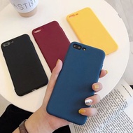 SU629 Soft Case TPU Warna Polos untuk iPhone 6 6S Plus 7 8 Plus X XR X