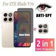 Anti-spy Screen Protector for ZTE Blade V70 V60 V50 V40 V40s V30 Max Design Vita Pro Nubia Music 2 5