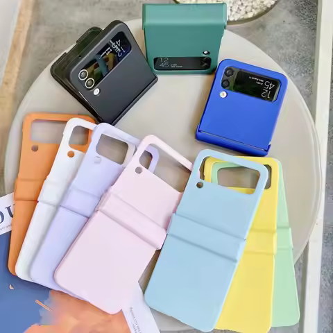 Frosted Skin-Friendly All-inclusive Case For Samsung Galaxy Z Flip 4 Case ZFlip3 Shockproof Hard Bac