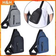 【H&H】 New Men Shoulder Bags Chest Bag Multifuncional Crossbody Bags Travel Sling Bag