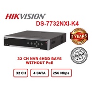 Hikvision DS-7732NXI-K4 32 Channel 32-ch 1.5U AcuSense 4K NVR - 32 Channel Hikvision Acusense NVR