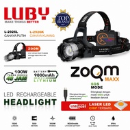 100 WATT PREMIUM LED HEADFLASH LUBY L-2926L/L-2926K BATTERY 9,000mAh Lasts Up to 48 Hours