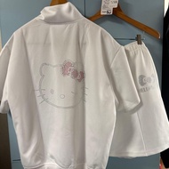Hello Kitty Jersey Set White Rhinestone Gal Limited Used