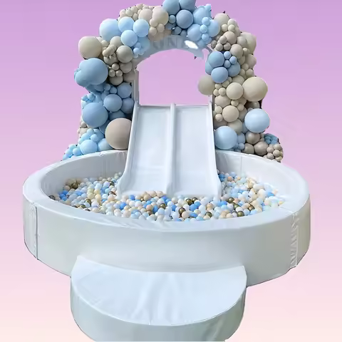 Custom 4ft 5ft 7ft 10ft Toddler Circle Commercial Baby Round White Foam Kiddie Ball Pit Pool Kids So