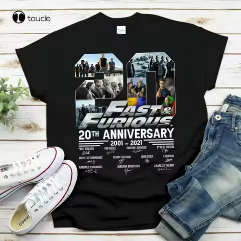 Fast & Furious 20Th Anniversary Gift For Fan T-Shirt Cotton Size S-5Xl Tee Shirt unisex