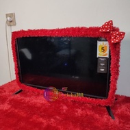 1 Set of rasfur TV fur tablecloth + Ribbon TV headband size 14-32 in and 32-43 inches