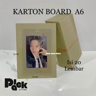 [CONTAINS 20 sheets] 2mm A6 Gray Board Packing Photocard Cardboard| Cardboard Board paper