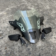 ชิวหน้าPCX160 ทรงFZ ดีไซน์ทรงเวอร์ชั่นใหม่ (ชิวแต่งแบบ2ฐานคาร์บอน สกีนHonda)(แถมกระจกฟรี) ปี2021-202