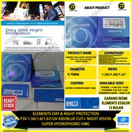 ELEMENTS ESSILOR NIGHT VISION FSV 1.56 UV 420+NIGHT VISION COATING
