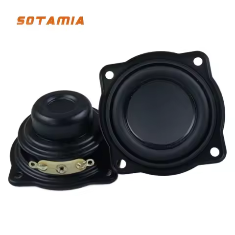 SOTAMIA 2Pcs 45mm Mini Full Range Audio HIFI Speaker 4 Ohm 5W Sound Music Waterproof Loudspeaker DIY