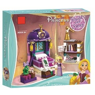 Lepin Princess Girl 25017 Rapunzel Castle Bedroom Building Blocks Toys For Girl gift Friends 41156 B