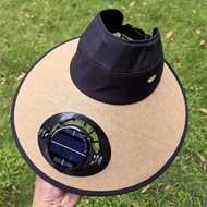 Solar Fan Hat Sun Hat Tea Picking Sunscreen Hat Women Cover Face Sun Hat Men Cycling Work Women 8-6 