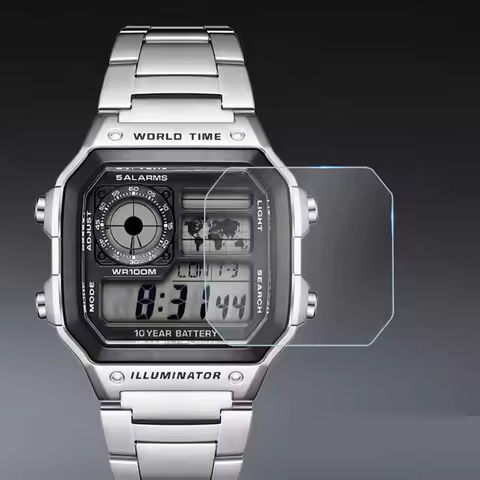 3pcs Screen Protector Cover Film For Casio DW-5600/5610 AE-1200/1300/1400 A158WA A159WA A168WA A700 