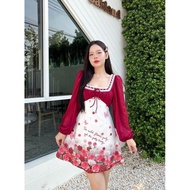 BLT brand Red Floral Dress
