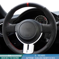 Customized Car Steering Wheel Cover Suede Leather Original Steering Wheel Braid For Toyota 86(GT86) Subaru BRZ Scion FR-