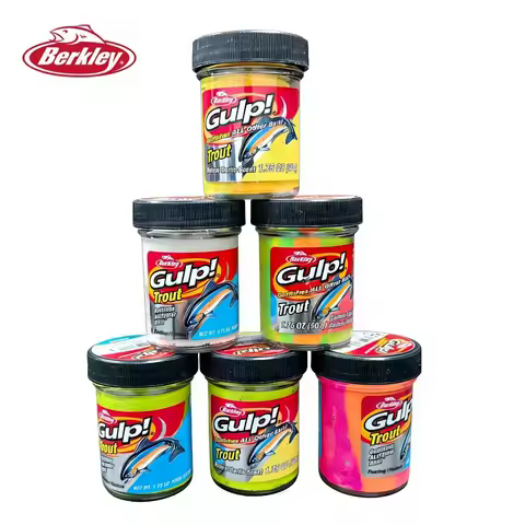 Original Berkley GULP PowerBait 50g/1.75oz Glitter Trout Bait Perch Bait Super Strong Fishing Bait M