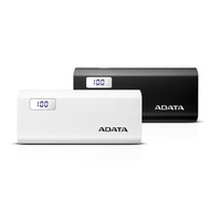 威剛 ADATA P12500D 12500mAh 行動電源 白色 數位螢幕 雙USB埠 2.1A快速充電