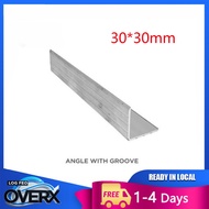 BuildIt Aluminum Angle Bar with Groove 40 inches (for tour/flight/karaoke case) Aluminium Angle Bar