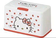 正版授權 日本帶回 三麗鷗 HELLO KITTY 凱蒂貓 方形塑膠按壓彈蓋面紙盒 抽取面紙盒 衛生紙盒 口罩盒 塑膠盒 彈蓋盒 按壓盒 收納盒 置物盒
