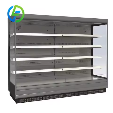 Customized Refrigerated Display Case Supermarket Glass Door Chiller Upright Display Cabinet Showcase