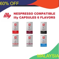 MALAYSIA..... illy Nespresso Coffee Capsules 6 Flavors