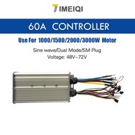 Ebike Controller 48V-72V 1000W-3000W Sinewave Controller with LCD Display Electric E Bike Scooter Br