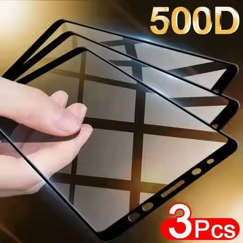 3PCS Full Cover Tempered For Samsung Galaxy A7 A750 A8 A5 A6 Plus J4 J6 J8 A9 2018 Screen Protector 