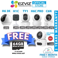 EZVIZ Indoor Model H7C Dual / C6N / TY1 / C6 2K⁺ / H6 3K 1080P 4MP 5MP Two Way Talk Pan/Tilt Securit