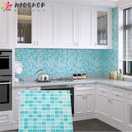 MIOSHOP 1pcs Mosaic Tile Sticker, DIY Self-adhesive Self-Adhesive Tile Sticker,  Removable  Design W