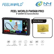 FEELWORLD FW568 PRO 6-inch 1200nit High Bright Camera DSLR Monitor 4K HDMI 60Hz