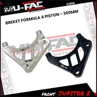 Mufac Bracket Formula 4 Piston Caliper Jupiter Z Size 300Mm Zj505 New Motorcycle Caliper Bracket