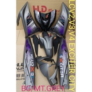 COVER SET FOR YAMAHA LC135 V2,V3,V4 EXCITER CITY BG/MT.GREY