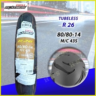 ❈ ﹊ ℗ CORSA R26 Platinum RIM 14 Tubeless Tires ( 80/80-14 , 100/80-14 , 110/80-14 , 140/70-14 )