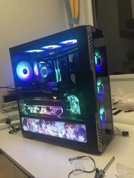 第 10代 Intel® Core™ i7處理器 台式水冷電競RGB 電腦主機，高配16G 記憶體，120G + 1tb SSD固態高速固態 ，獨立打機剪片顯咭，辦公商務台式電腦/高端設置打機台式電腦