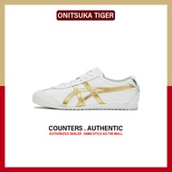 ของใหม่แท้ Onitsuka Tiger Mexico 66 " White Gold " รองเท้ากีฬา 1183A360 - 116 รับประกัน 1 ปี