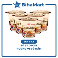 [SET OF 5 CUP] - OTTOGI - Ottogi cup noodles with Beef stew flavor, Ottogi instant cup noodles, Otog