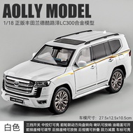 Lc300จำลอง Toyota Land Cruiser ใหญ่พิเศษโมเดลรถโลหะผสมรถของเล่นรถออฟโรดสำหรับเด็ก