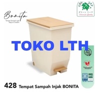 BONITA 428 GREEN LEAF MINIMALIST DUSTBIN 30 LITER SQUARE TRASH CAN