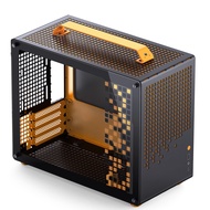 JONSBO/JONSPLUS Z20 Orange/Black Micro-ATX Mini Tower Pc Case,with Detachable Carrying Handle, Mini