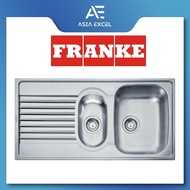 FRANKE CBX651-LHD 100CM DOUBLE BOWL STAINLESS STEEL KITCHEN SINK WITH DRAINER