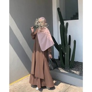 (COD) GAMIS DRESS PRINCES DRES MUSLIM REMAJA KEKINIAN DRESS KOREA STLYE BAJU MUSLIM WANITA DRES TERL