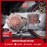 NSA COVER CVT BINTANG TWO TONE SERIES YAMAHA Nmax New Aerox New Nmax Old Aerox Old CVT COVER Yamaha 