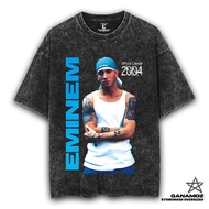 GANAMOZ Eminem EMINEM 2004 Stone Wash Oversize Unisex T-shirt | Oversized T-Shirt Wanita | Men's Ove