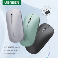 UGREEN Wireless Mouse Bluetooth 2.4G Silent Mice 4000DPI For MacBook Tablet Computer Laptop PC