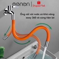 Flexible faucet extension tube,Sink faucet extension cord can rotate 720 in all directions, Faucet e