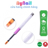 Premium stone-handled nail art brush 3 sizes (7mm, 9mm, 11mm) optional