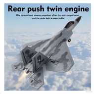 Fx822 remote-controlled fighter jet dual-channel F22 aviation aircraft model shock-resistant foam gl