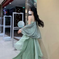 New Chinese-style women's clothing, traditional Hanfu with modern modifications, featuring Han eleme